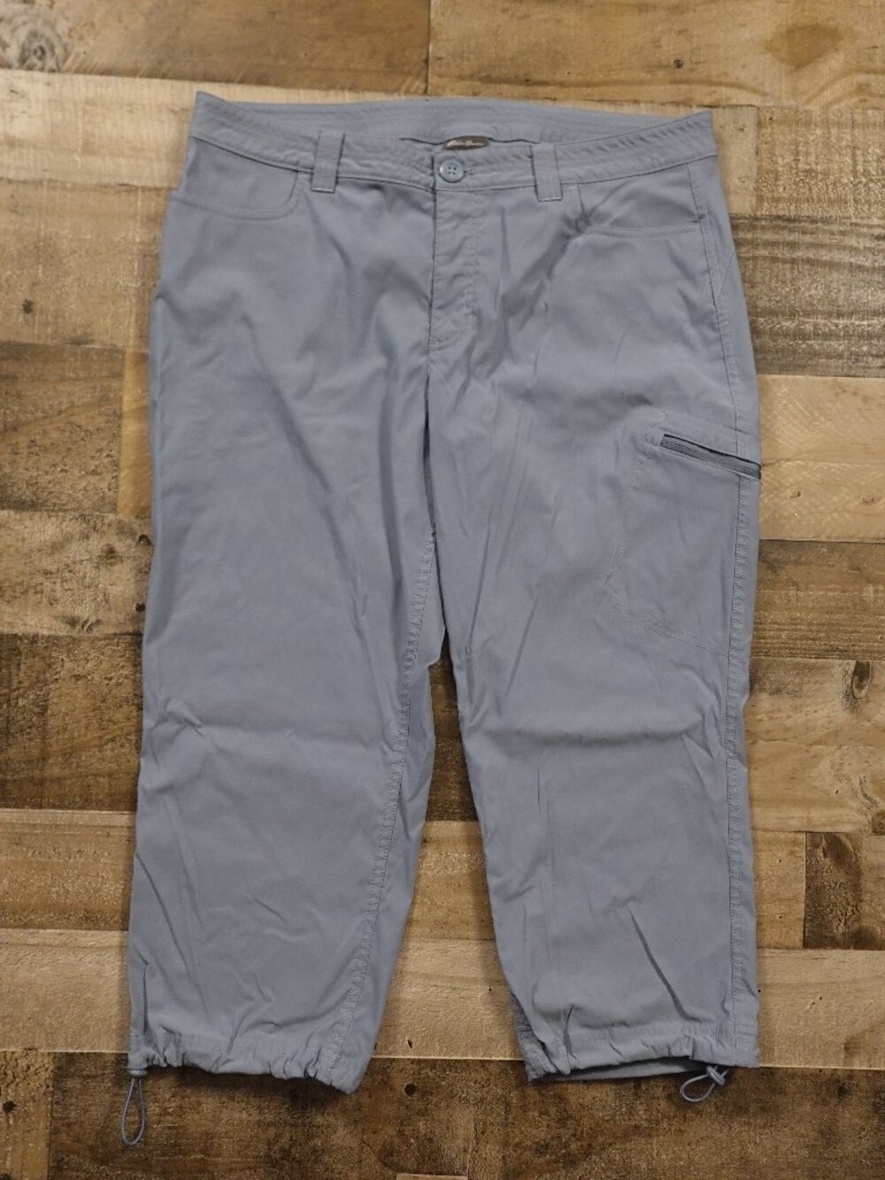 Eddie Bauer Capris‎ Women’s 14 Blue Gray Hiking Travel Stretch Outdoor